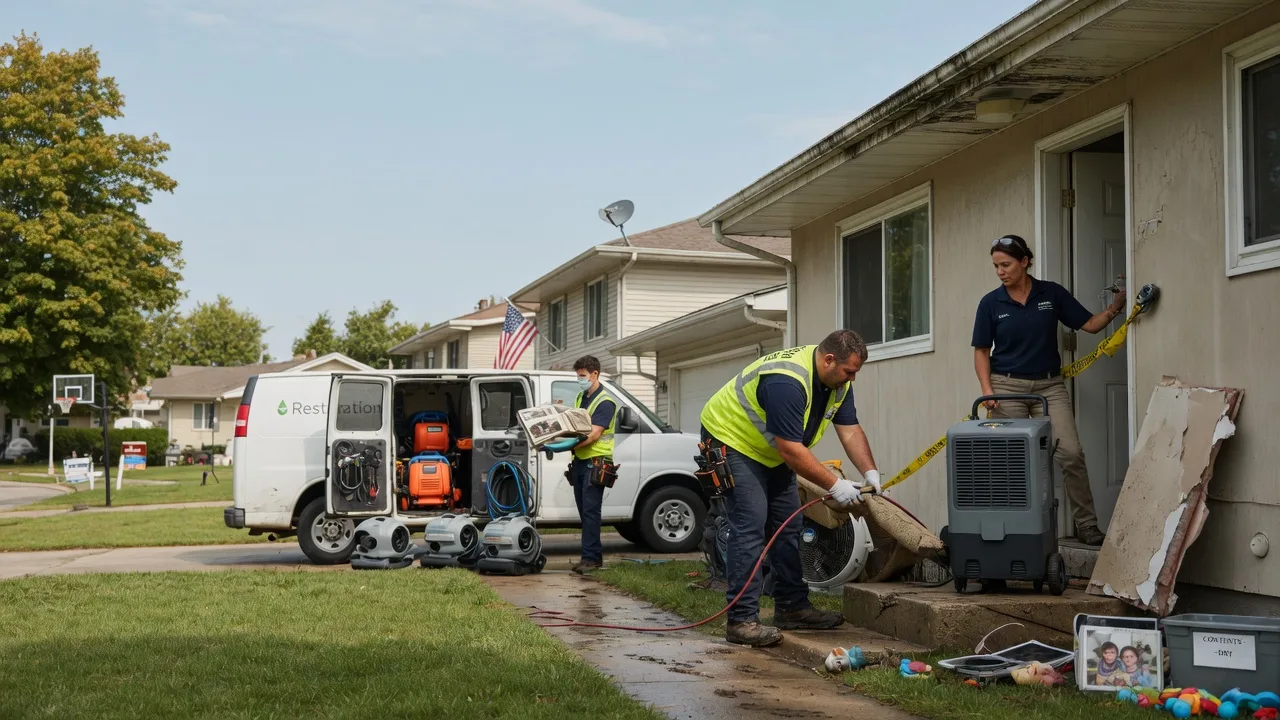 Water Damage Restoration in Burlington, IN near me